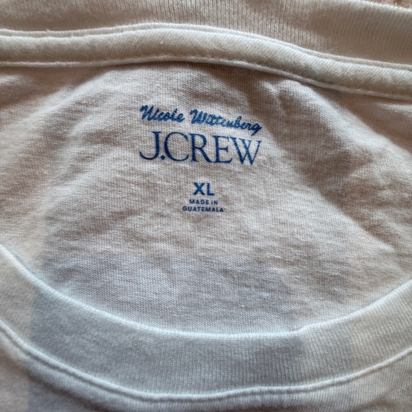 J. Crew Nicole Wittenberg ‘WATER BIRCH’ Art Graphic T-Shirt w Sunset Design XL - Picture 3 of 6